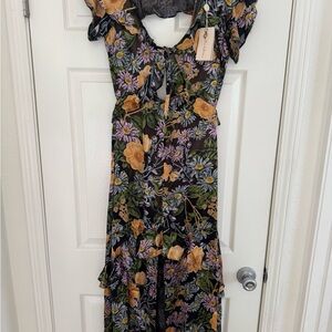 For Love and Lemons Black Floral dress